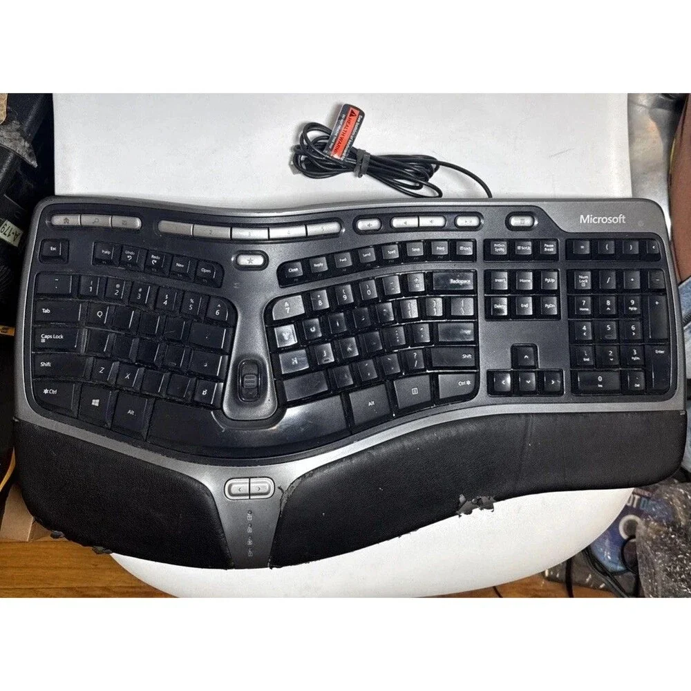 Microsoft 4000 V1.0 Natural Ergonomic Keyboard USB 1048 KU-0462 Tested